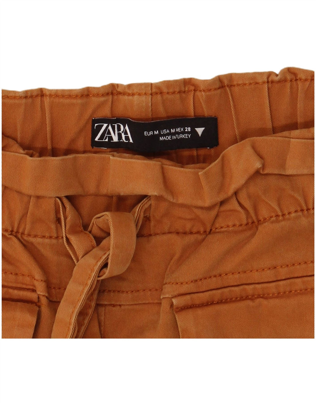 Calça feminina cintura alta Zara médio W28 marrom