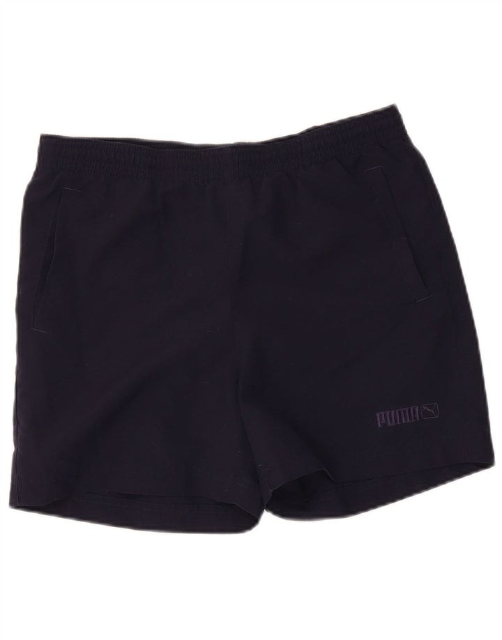 Shorts esportivos Puma meninos 13-14 anos azul marinho poliéster