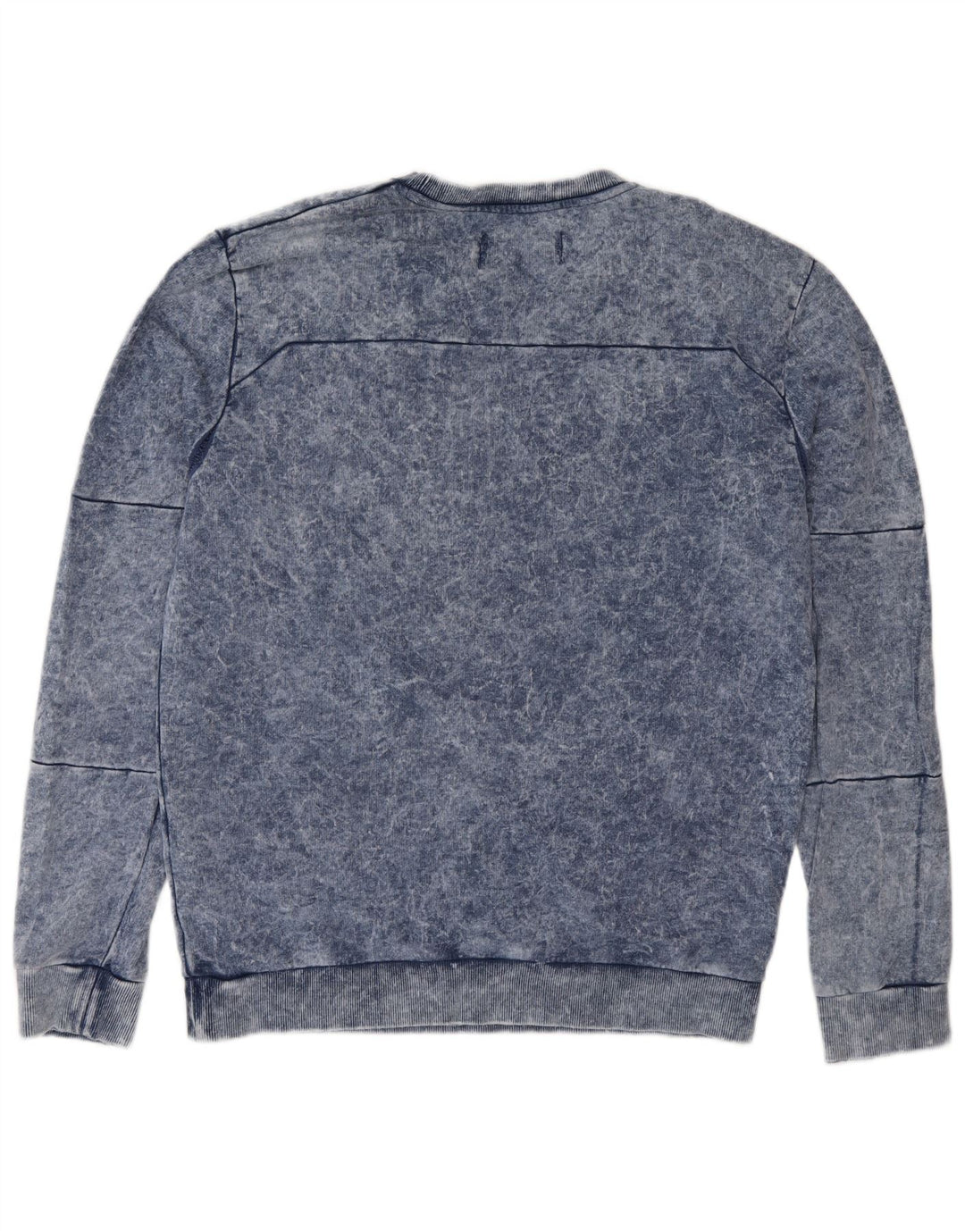 Calvin Klein Jeans Masculino moletom gráfico jumper médio azul algodão