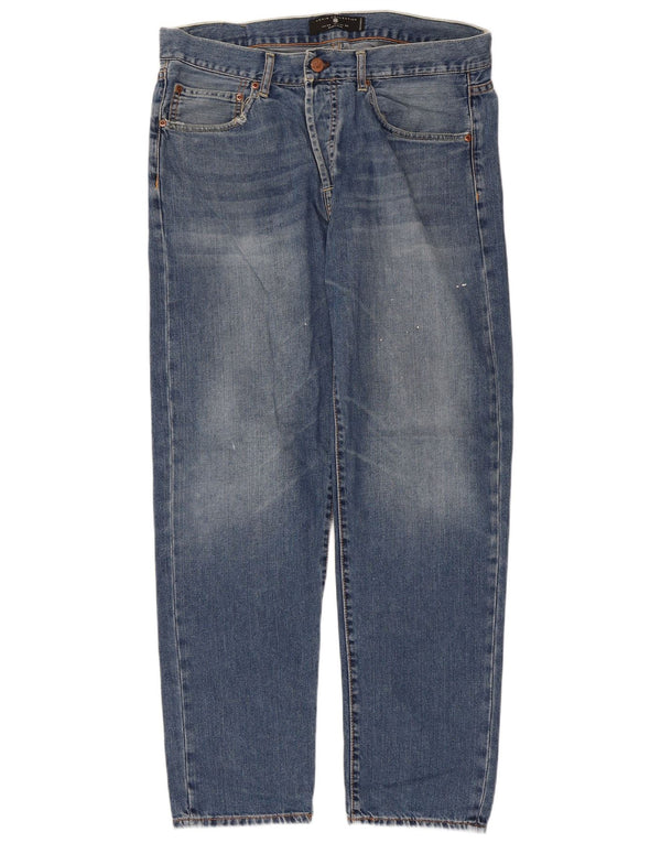 Zara Mens Straight Jeans EU 44 Grande W34 L29 Azul