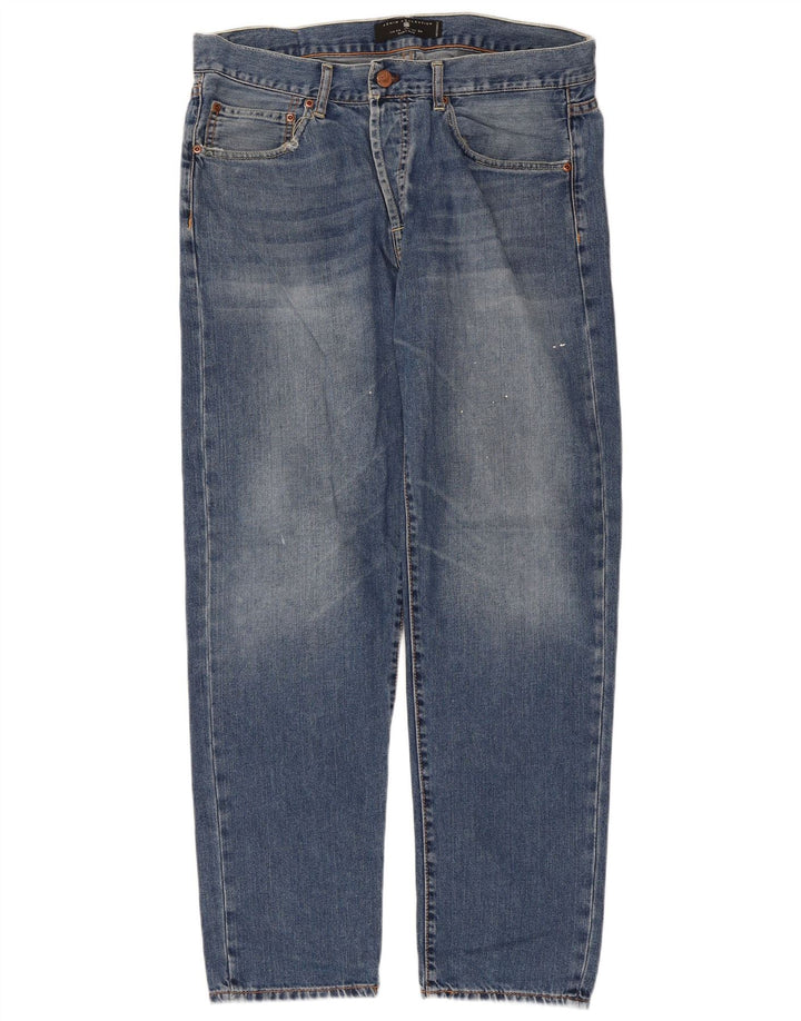 Zara Mens Straight Jeans EU 44 Grande W34 L29 Azul