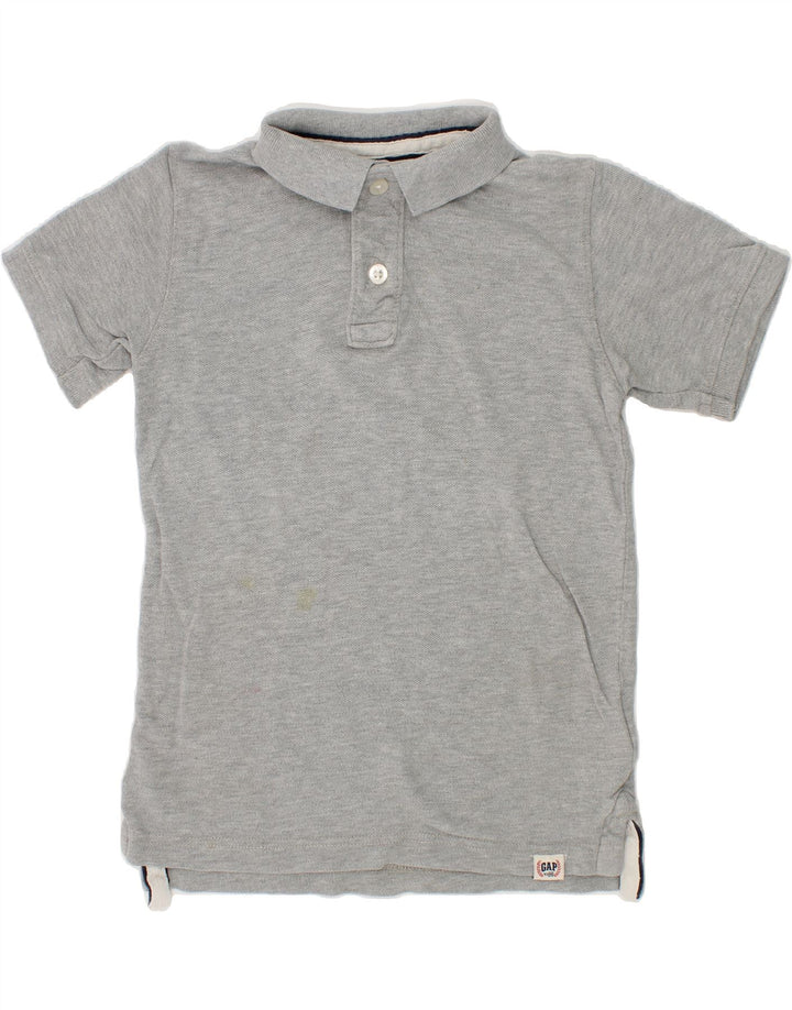 GAP Boys Polo Shirt 4-5 Years Grey Cotton Vintage Gap and Second-Hand Gap from Messina Hembry 