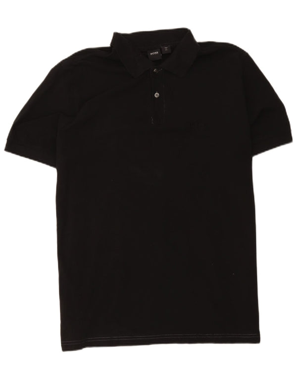 Camisa polo masculina Hugo Boss grande preta