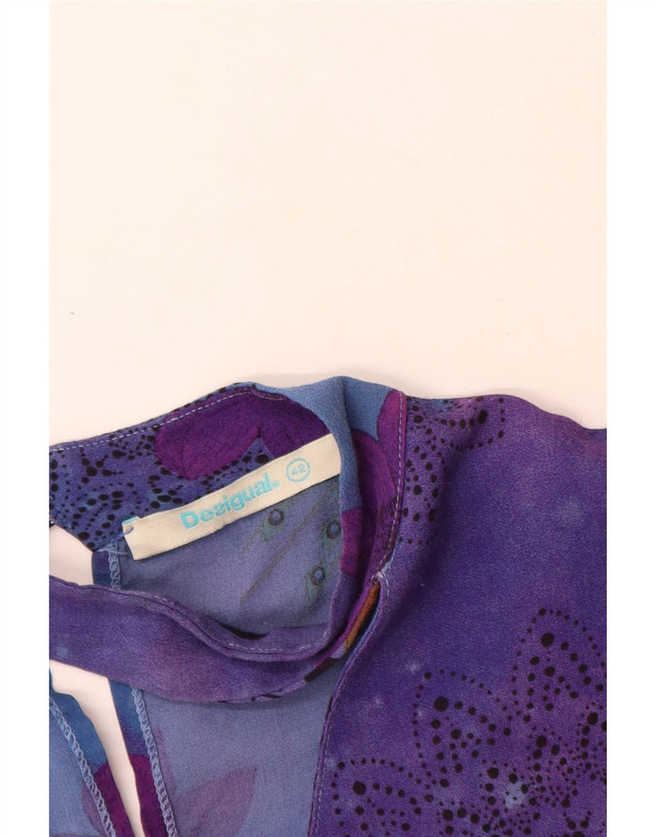 Vestido feminino Desigual Graphic Shift EU 42 grande floral multicolorido