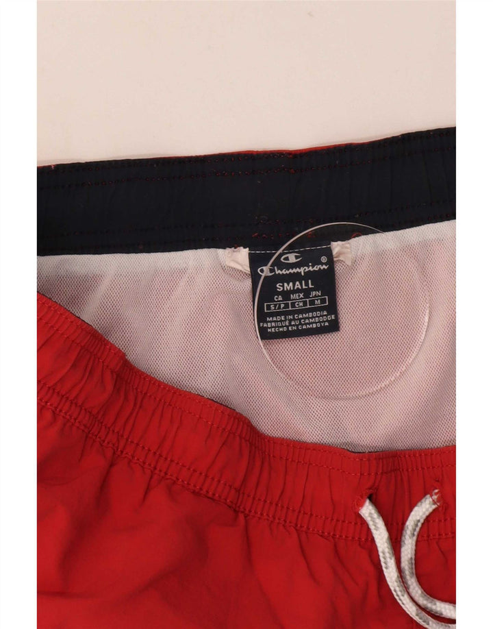 Shorts de natação masculino Champion pequeno vermelho