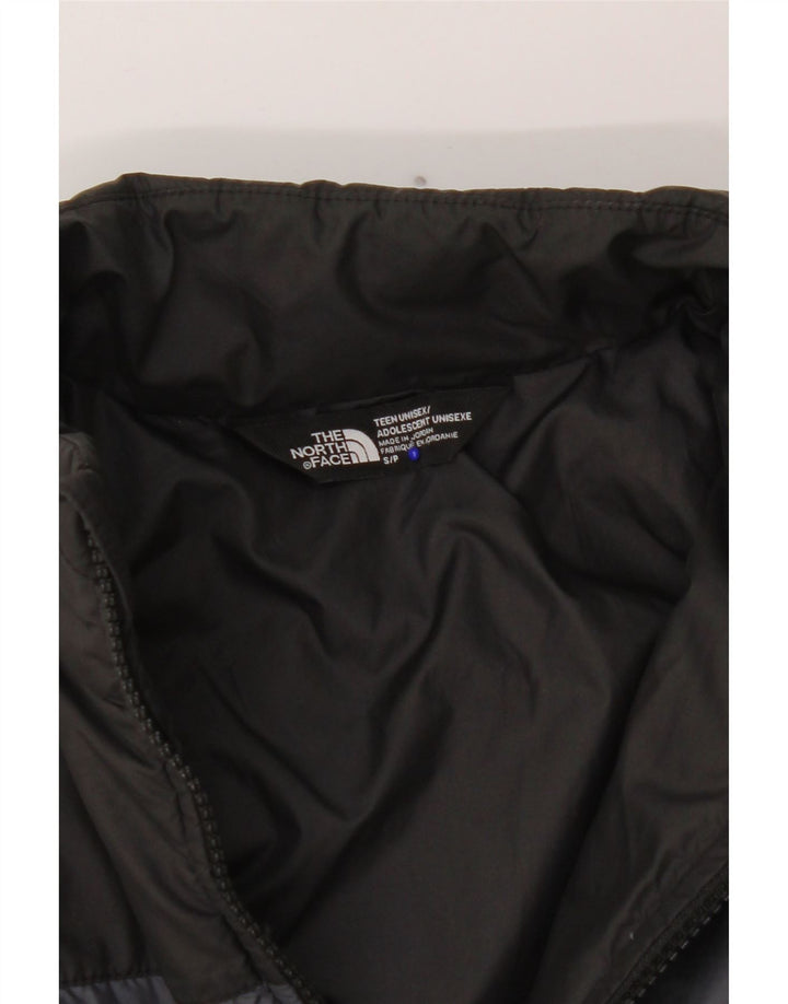 The North Face Colete acolchoado para meninos 7-8 anos pequeno cinza colorblock poliéster