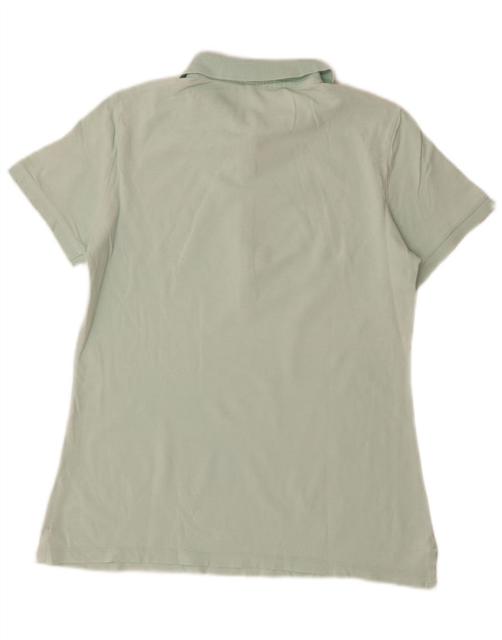 Camisa polo feminina Benetton UK 14 verde médio