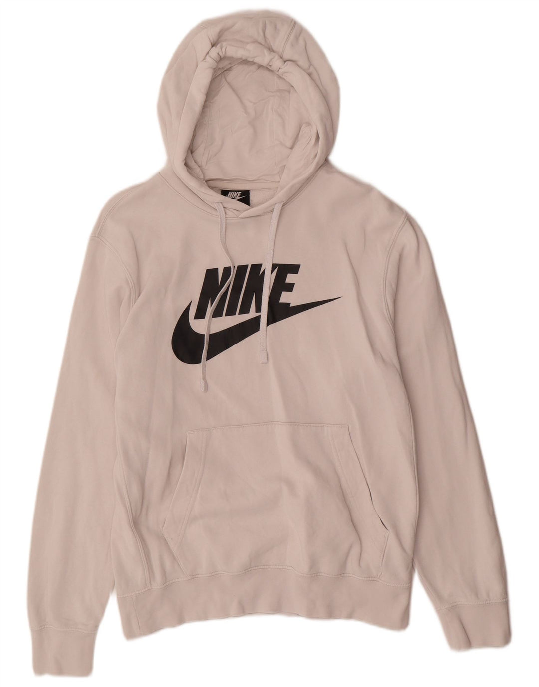 Jumper com capuz gráfico masculino Nike pequeno algodão branco