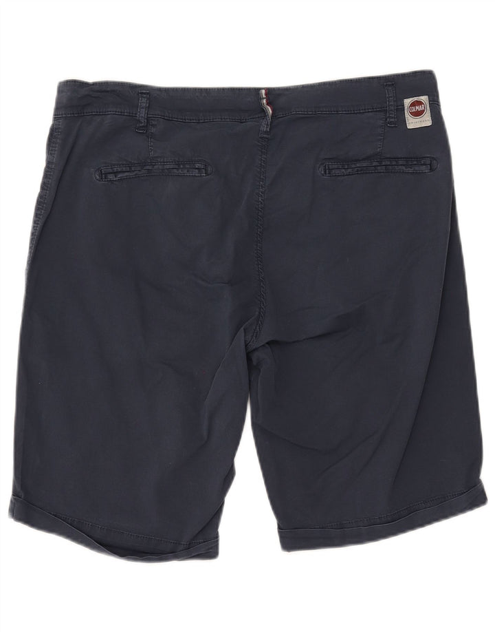 COLMAR Mens Chino Shorts IT 54 Grande W38 Algodão Azul Marinho