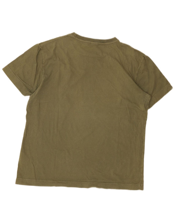 Diesel Camiseta Masculina Graphic Top XL Algodão Cáqui