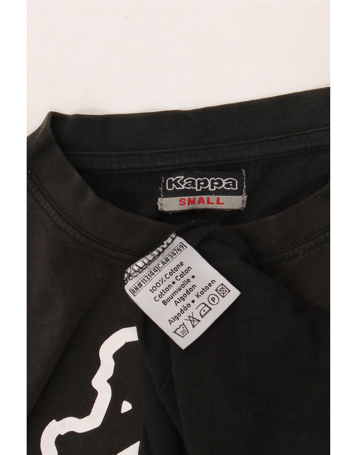 Camiseta masculina gráfica KAPPA top pequeno algodão preto