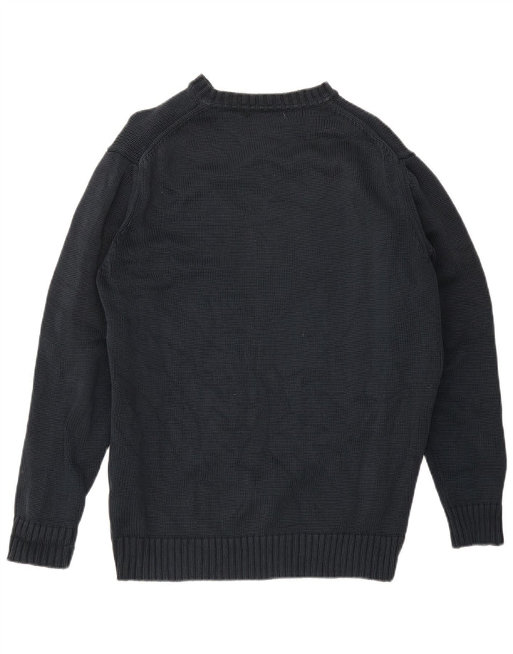 Zara Suéter masculino com gola redonda XL preto
