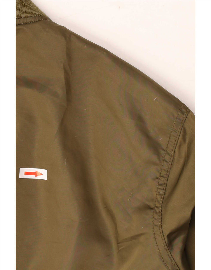 Jaqueta bomber feminina Gap UK 14 poliéster cáqui médio