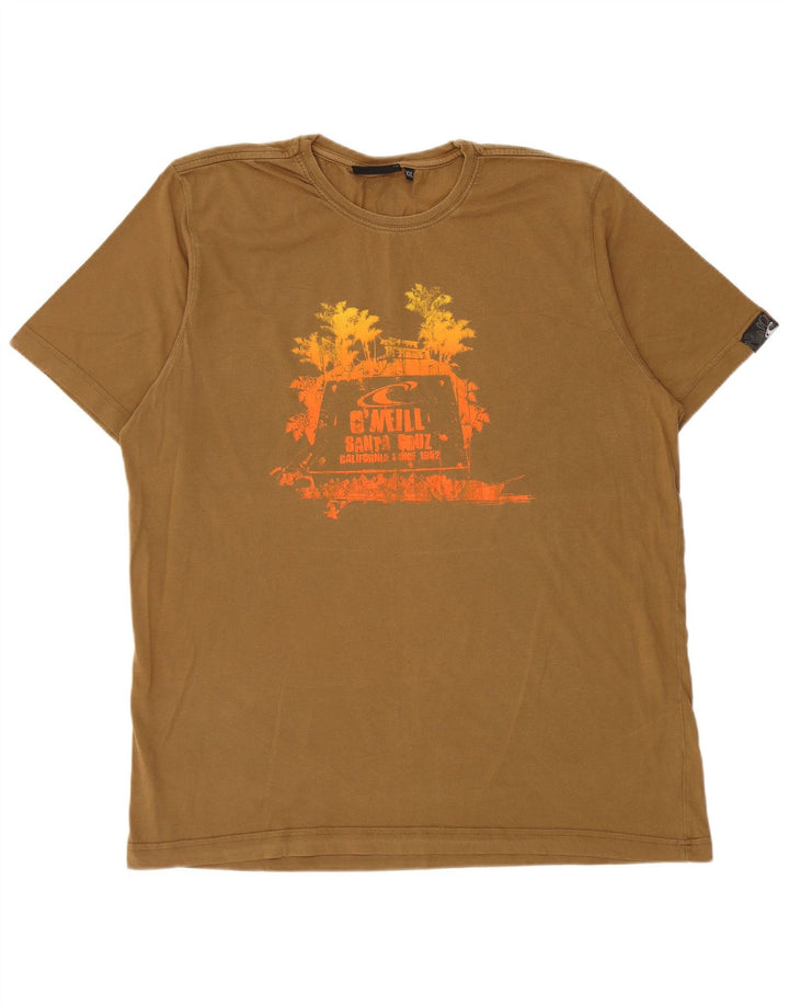 Camiseta gráfica masculina O'Neill 2XL algodão cáqui