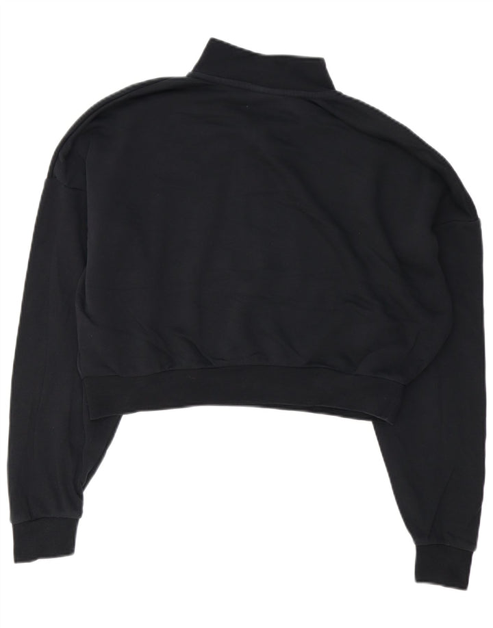 Moletom Nike feminino oversized com zíper e gola alta UK 14 médio preto