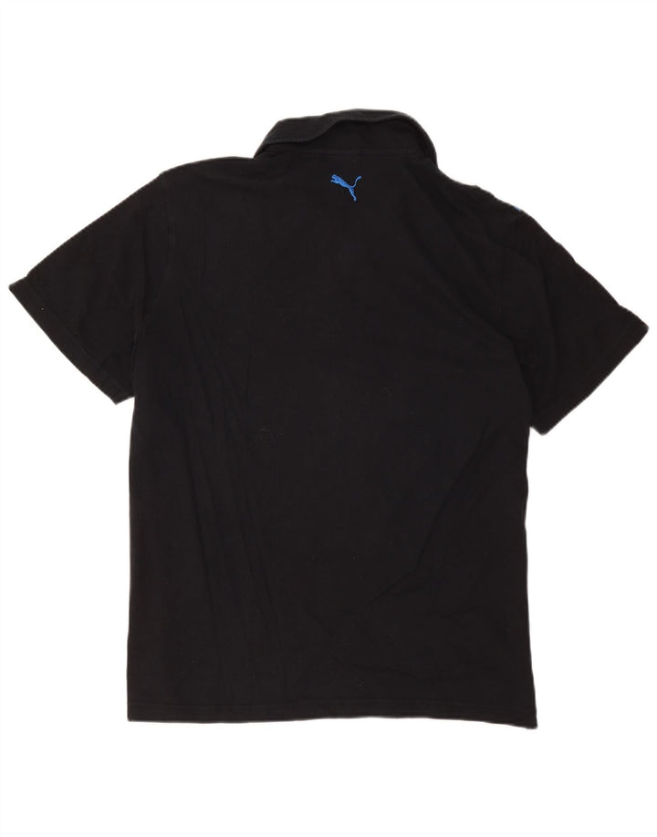 Camisa polo masculina Puma XL preta colorblock