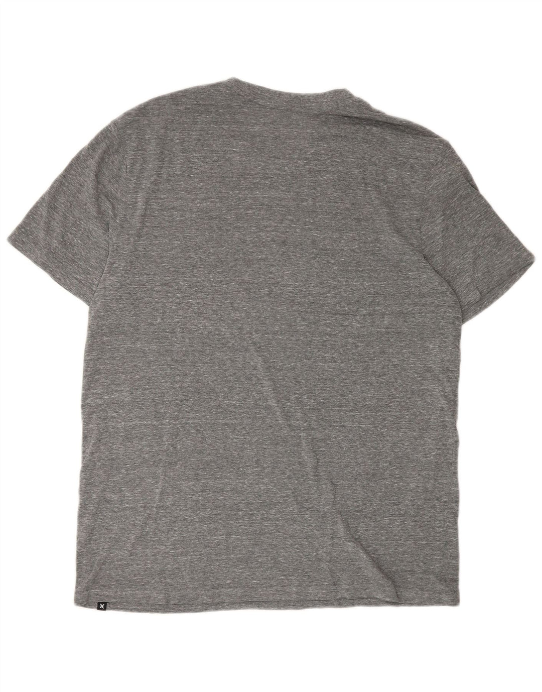 Camiseta masculina Hurley com estampa gráfica grande poliéster manchado cinza