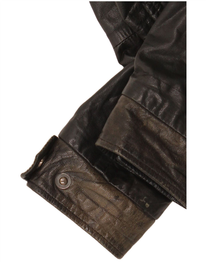 Jaqueta de couro masculina Conbipel IT 48 média preta