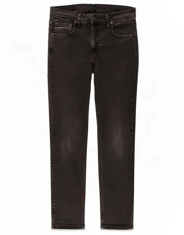 Calça Jeans Levis Masculina 512 Crop Slim Fit Tapered W30 L27 Algodão Preto