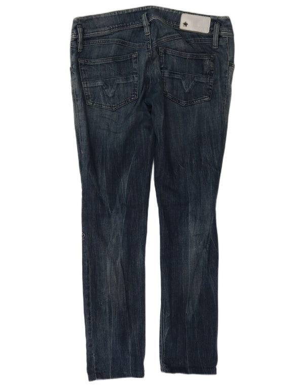 Diesel feminino Matic Slim Tapered Jeans W27 L29 Azul Algodão
