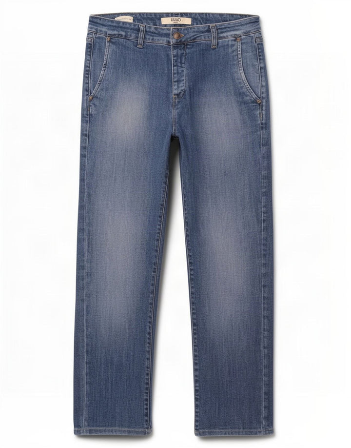 Liu Jo Mens Regular Slim Jeans W34 L28 Algodão Azul