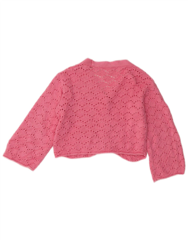 Zara Suéter Cardigan Meninas 5-6 Anos Rosa
