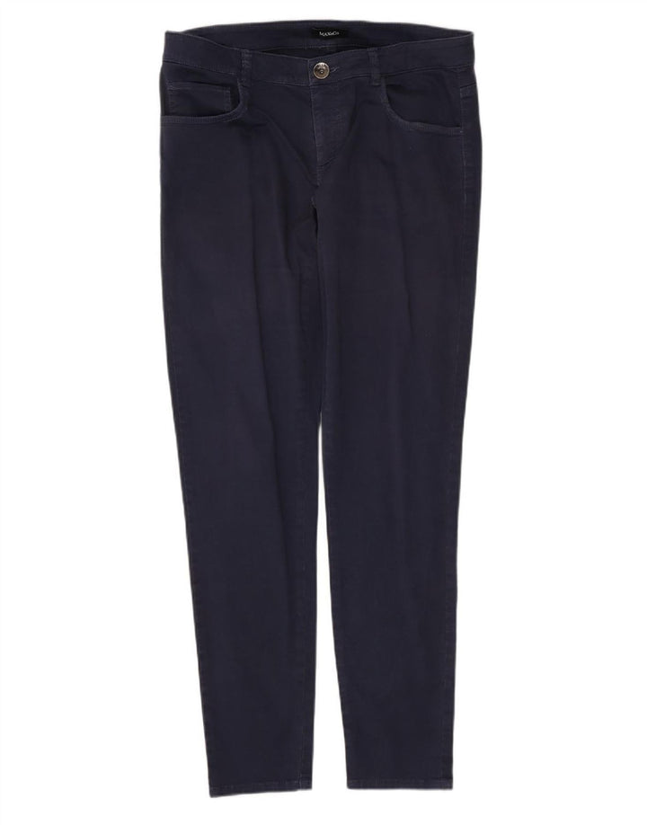 Calça casual justa feminina MAX & CO. W31 L29 azul marinho