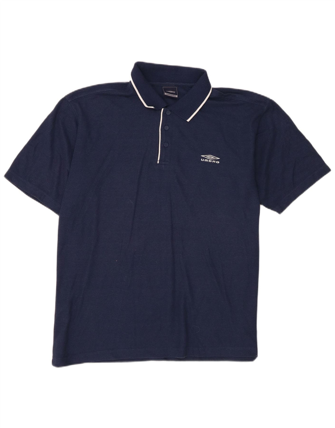Camisa polo masculina Umbro grande poliéster azul marinho