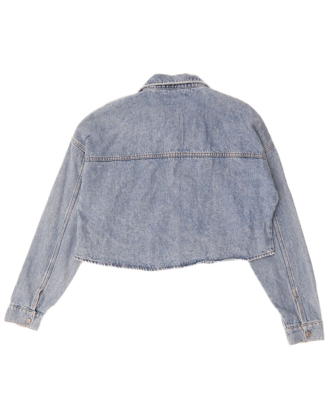 Jaqueta jeans feminina Esprit superdimensionada Reino Unido 10 algodão azul pequeno