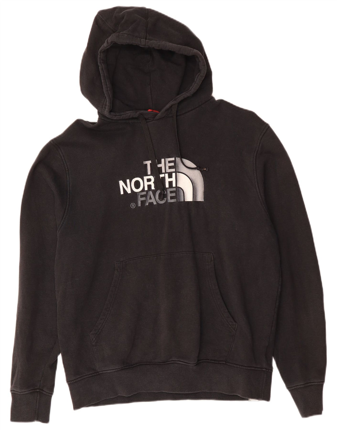 Suéter com capuz gráfico masculino The North Face grande algodão preto