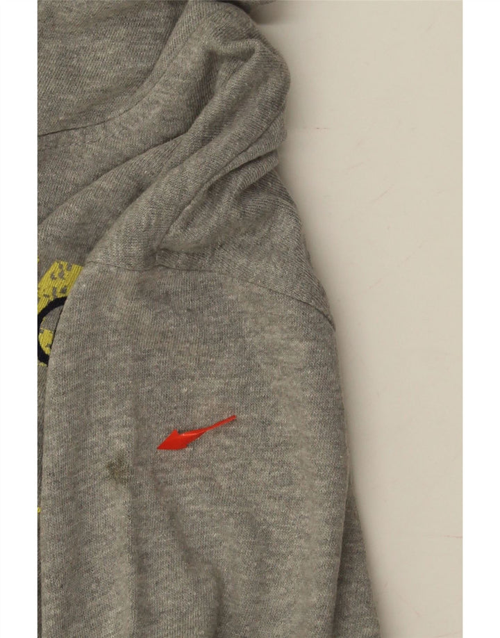 JACK & JONES Mens Graphic Hoodie Jumper Large Grey Cotton Vintage Jack & Jones and Second-Hand Jack & Jones from Messina Hembry 