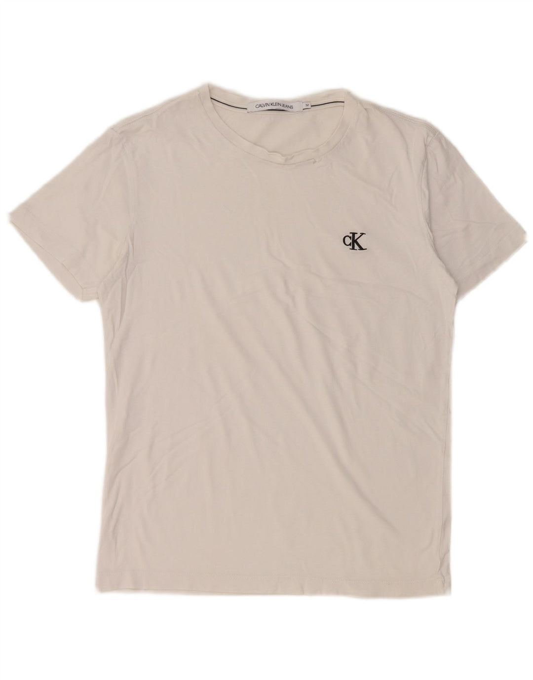 Camiseta feminina CALVIN KLEIN UK 14 médio branco