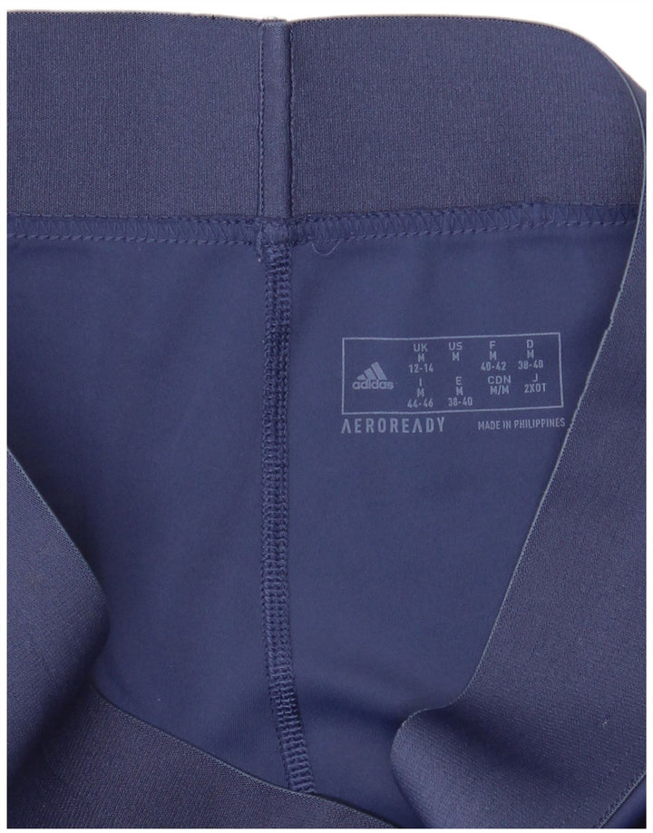 Leggings Adidas Aeroready Femininas UK 12/14 Médio Azul Marinho