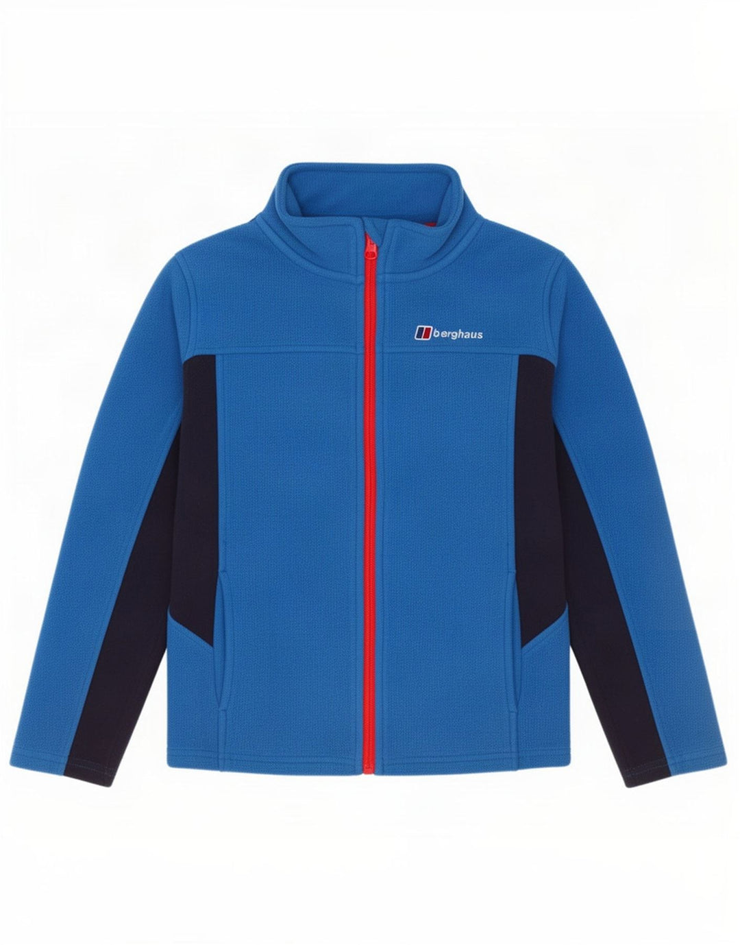 Jaqueta de lã masculina Berghaus 9-10 anos azul poliéster colorblock