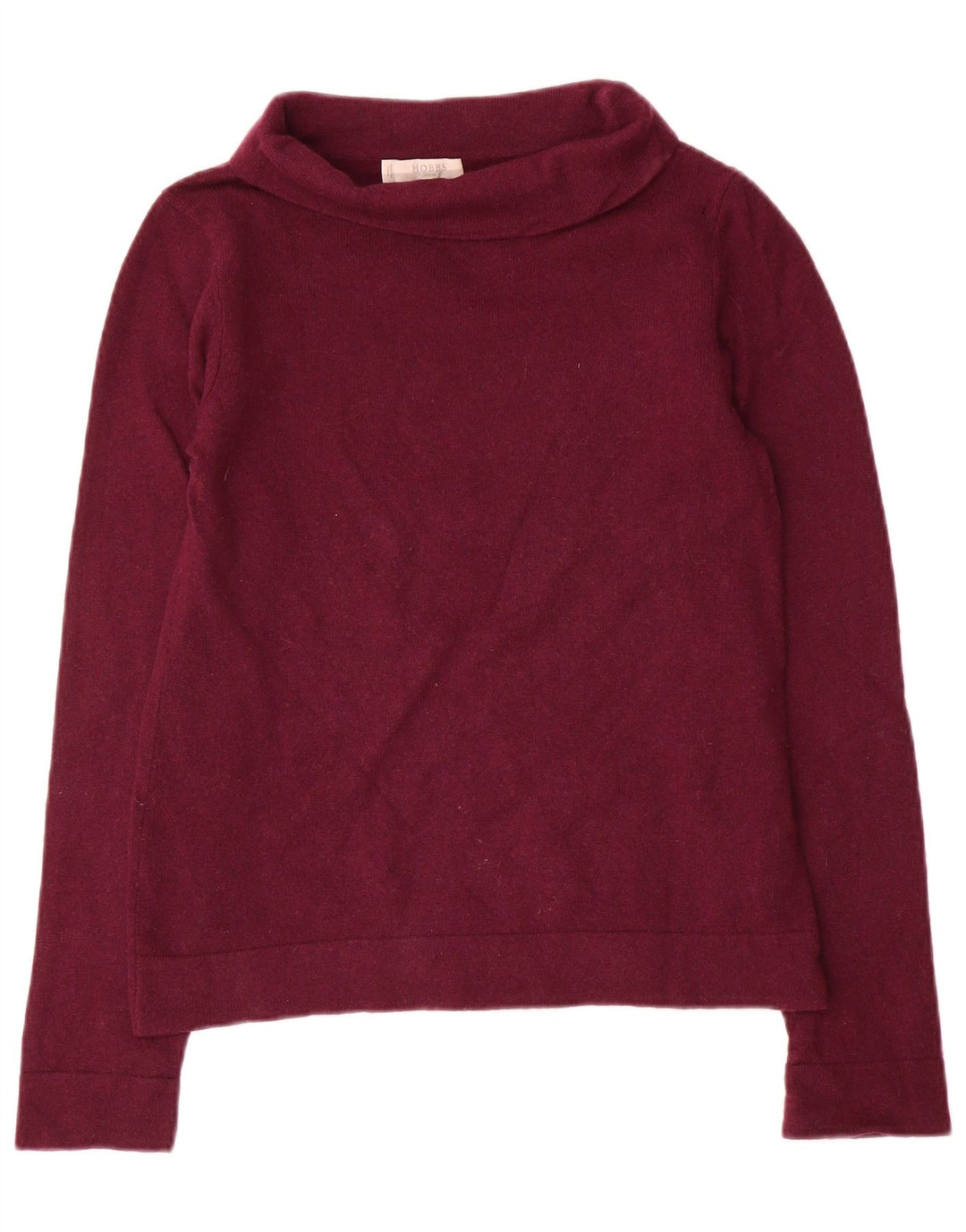 Suéter feminino Hobbs com gola redonda e lã roxa pequena Reino Unido 10
