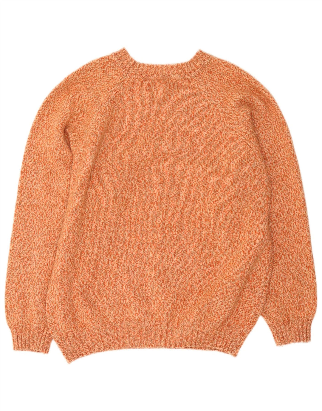Suéter masculino Ellesse com gola redonda, lã grande laranja manchada