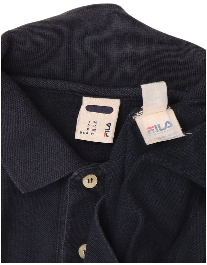 Polo masculino Fila médio algodão azul marinho