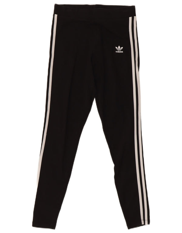 Leggings Adidas Femininas UK 10 Pequenas Pretas