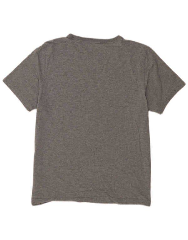 Camiseta masculina Puma Graphic Top grande algodão cinza