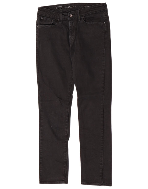 Calça jeans feminina Levi's Demi Curve Classic Rise Slim W28 L29 algodão preto