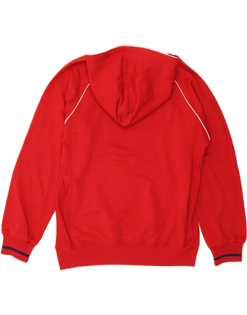 CHAMPION Mens Georgetown University Graphic Hoodie Jumper Large Red Cotton Vintage Champion and Second-Hand Champion from Messina Hembry 