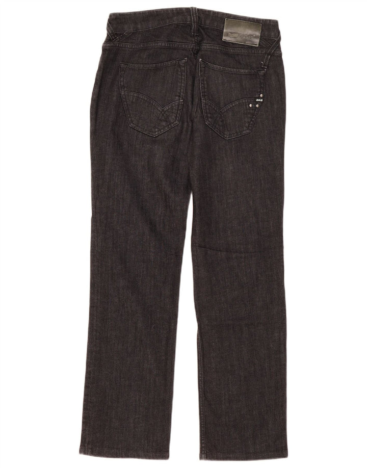 Calça jeans reta feminina Gas W30 L30 algodão cinza