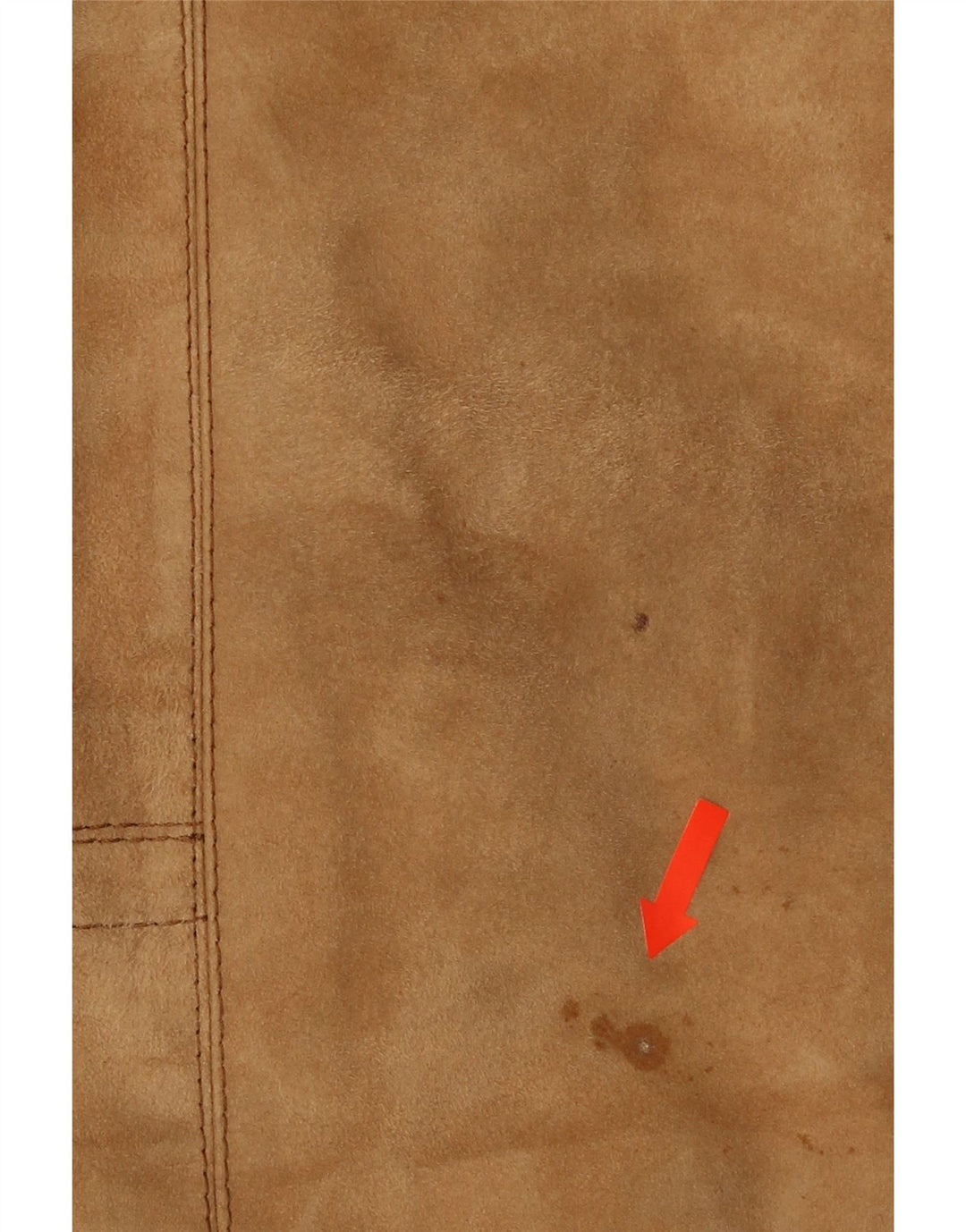 Sobretudo masculino VINTAGE Shearling Reino Unido 38 couro marrom médio