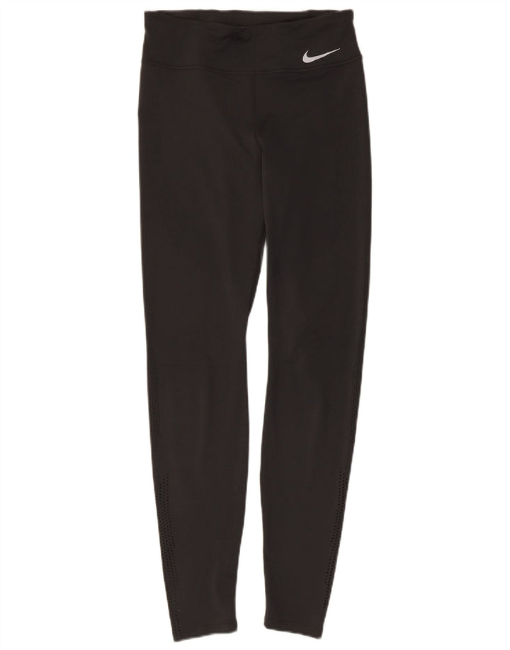 Leggings Nike Dri Fit Femininas UK 8 Pequenas Pretas