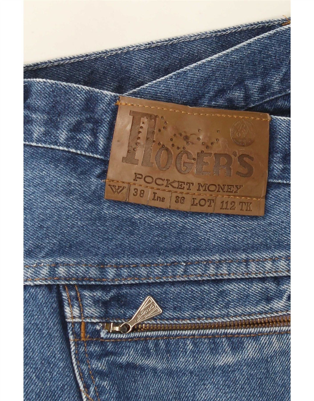 Calça jeans reta masculina Roy Rogers W38 L30 azul
