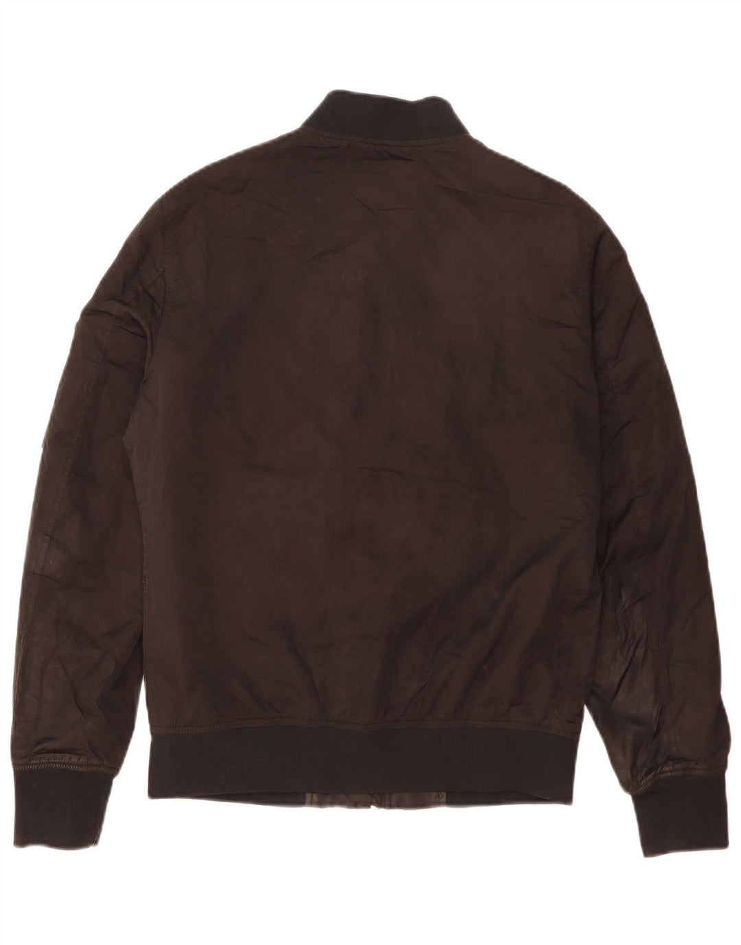 Jaqueta bomber masculina Zara UK 38 poliéster colorblock preto médio