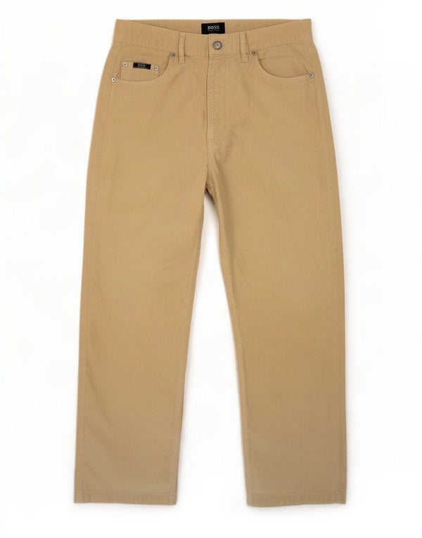 Calça casual reta masculina Hugo Boss W32 L28 bege