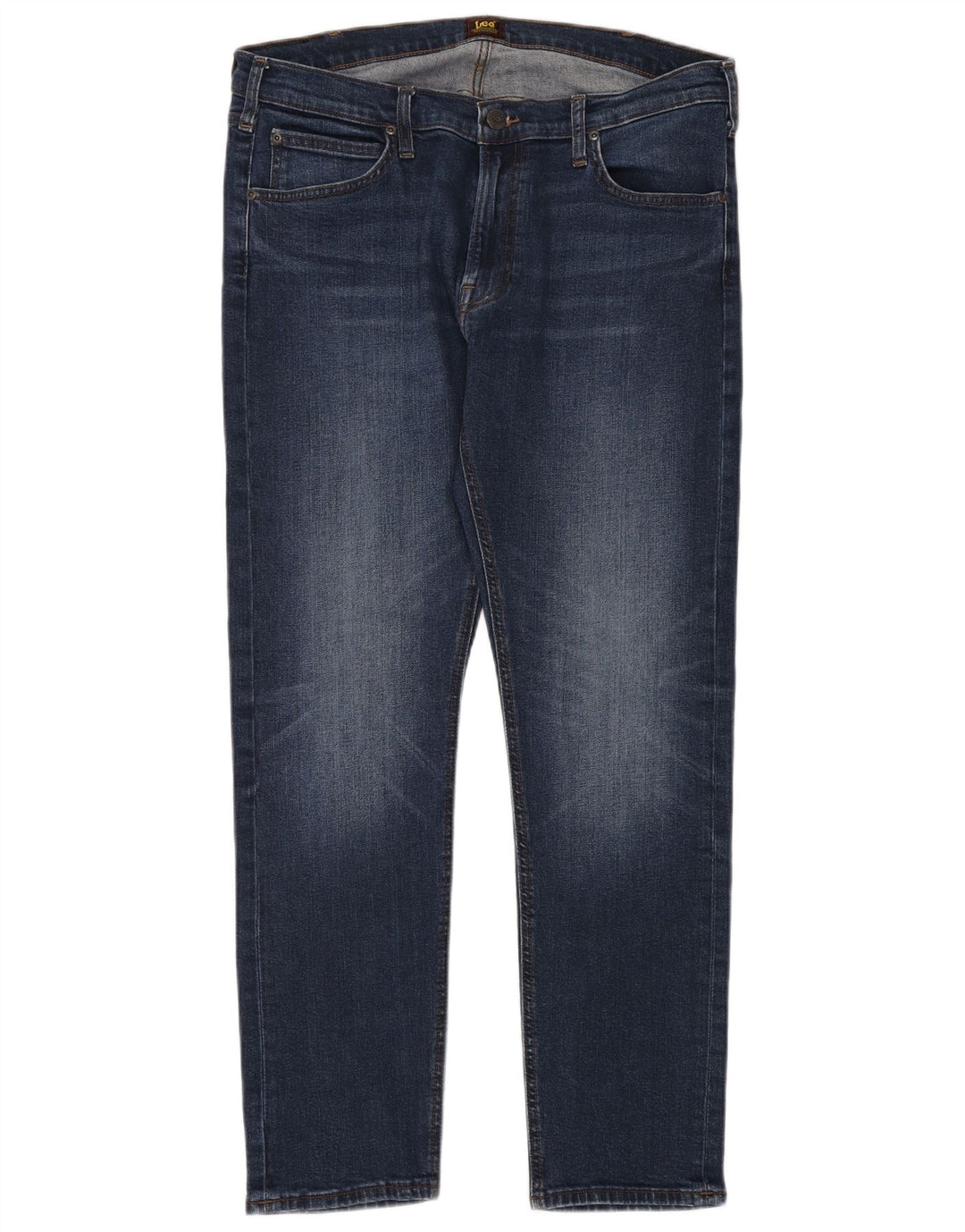 LEE Mens Slim Jeans W36 L32 Azul Marinho Algodão