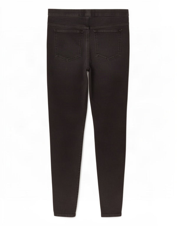 Calça jeans feminina Marks & Spencer UK 16 grande W34 L29 algodão preto
