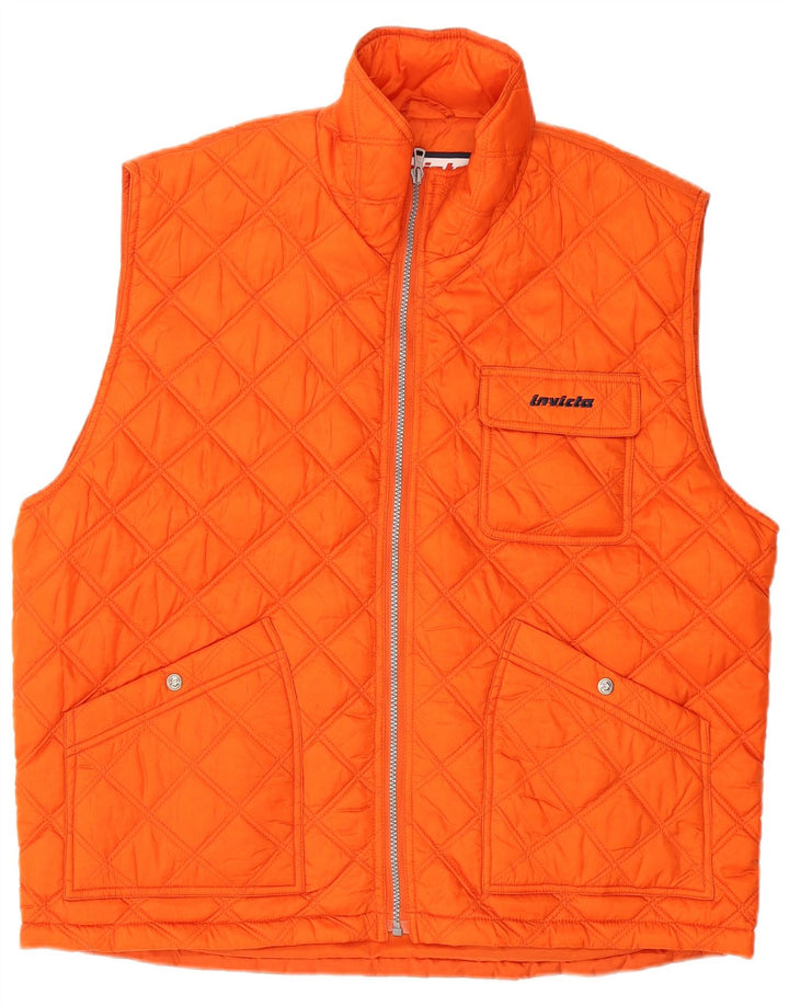 Colete acolchoado masculino INVICTA UK 42 XL poliamida laranja